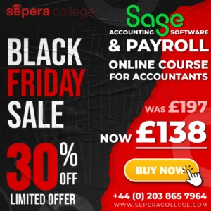 Accounting Software - Sage & Payroll (Online Courses) - EARLY BLACK FRIDAY & CYBER MONDAY DEAL