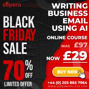Writing Business Emails Using AI (Artificial Intelligence) (ONLINE COURSE) – EARLY BLACK FRIDAY & CYBER MONDAY DEAL