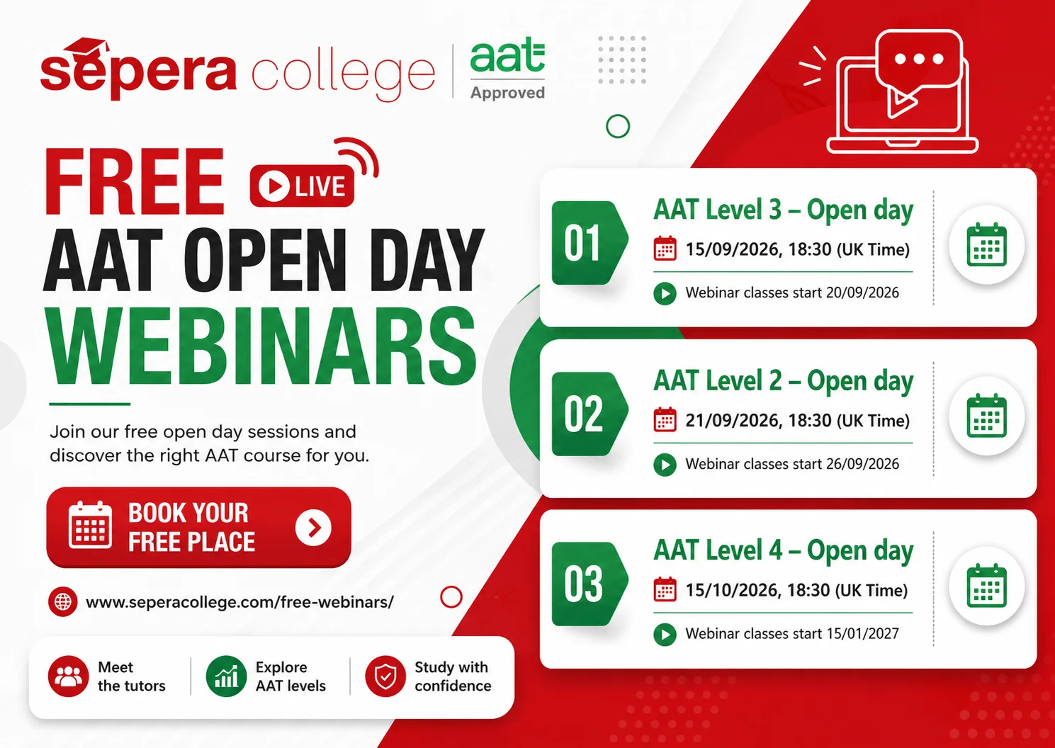 free open days sepera college 2026