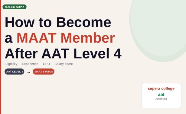 How to become a MAAT member after AAT Level 4, Sepera College AAT approved training guide