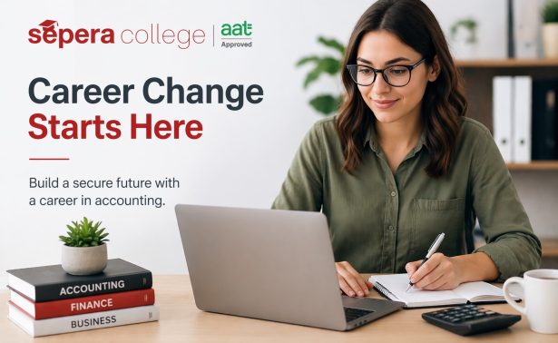 career change accounting UK studying AAT course online