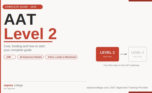Student studying the AAT Level 2 Certificate in Accounting online with Sepera College