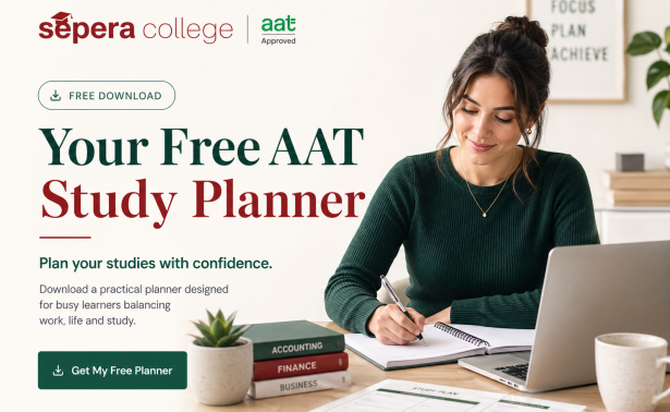 Free AAT Study Planner, AAT Study Planner, free AAT planner, AAT Level 2 planner, AAT Level 3 planner, AAT exams, Sepera College